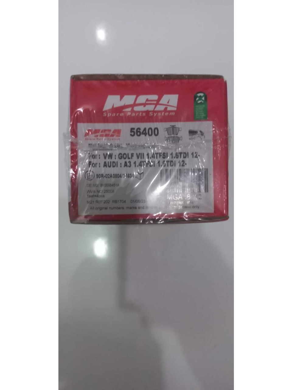 ARKA FREN BALATASI VW GOLF 13 PASSAT 14 AUDI A3 12 SEAT LEON 13 SKODA SUPERB